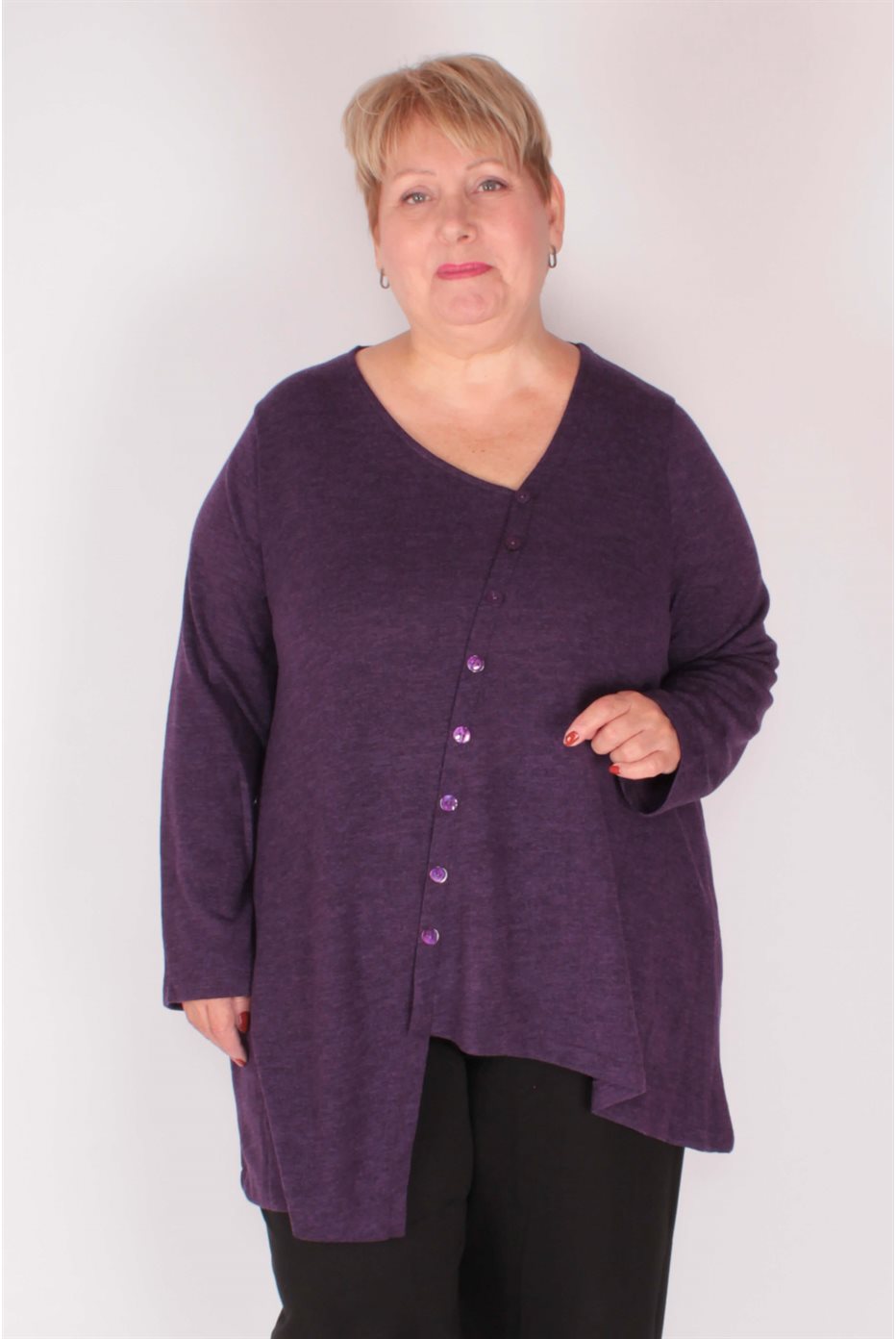 Purple Pelote Tunic